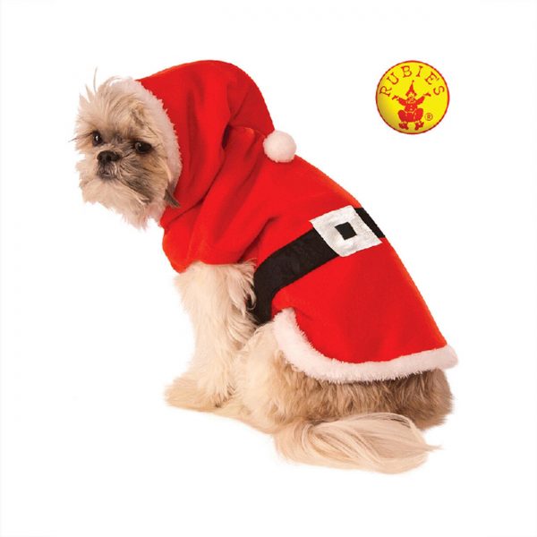 Pet Costume Santa Claus Christmas Xmas Jumpsuit & Hat Dog Cat Fancy Dress XL XXL