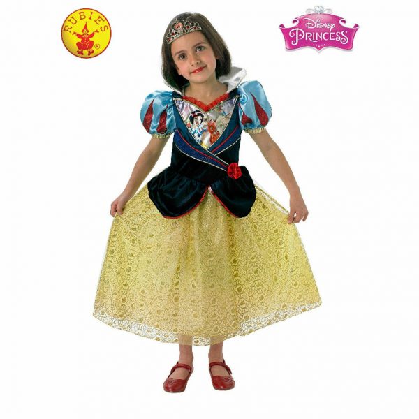 Snow White Disney Shimmer Deluxe Girls Costume Princess Fancy Dress Book Week