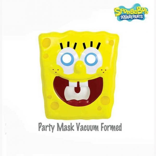 SpongeBob Mask Boy Birthday Party Supplies Boys Vacuum Form Sponge Bob Kid