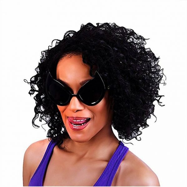 Sun-stache DC Cat Woman Glasses Sun Shades Black Adult Super Hero Cat Mask UV400 - Image 3