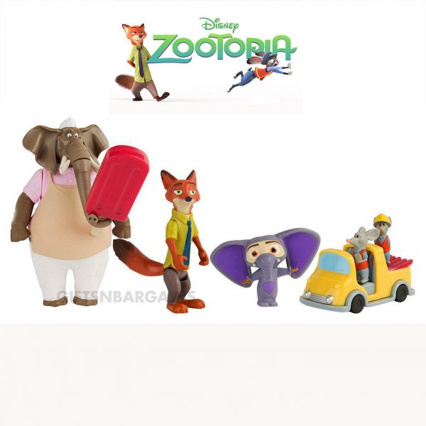 TOMY Disney Zootopia Toy Figure Play Set Operation Red Wood Kids Gift 7 Pc Nick - Image 3