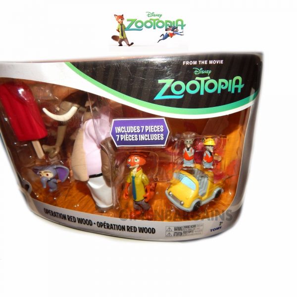 TOMY Disney Zootopia Toy Figure Play Set Operation Red Wood Kids Gift 7 Pc Nick - Image 4