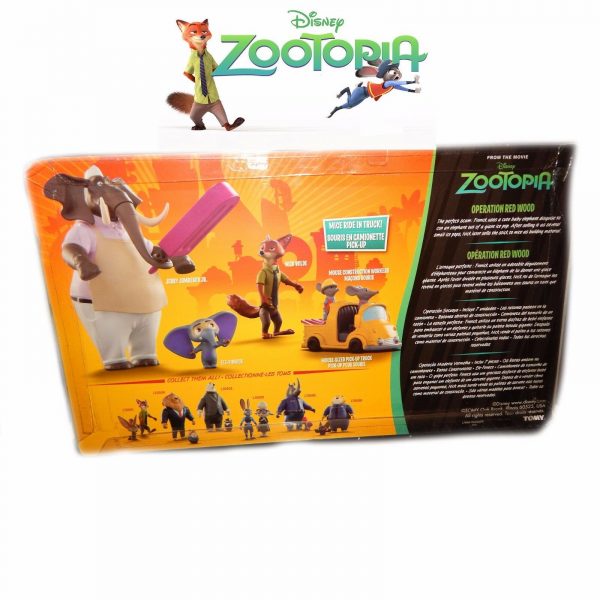 TOMY Disney Zootopia Toy Figure Play Set Operation Red Wood Kids Gift 7 Pc Nick - Image 9