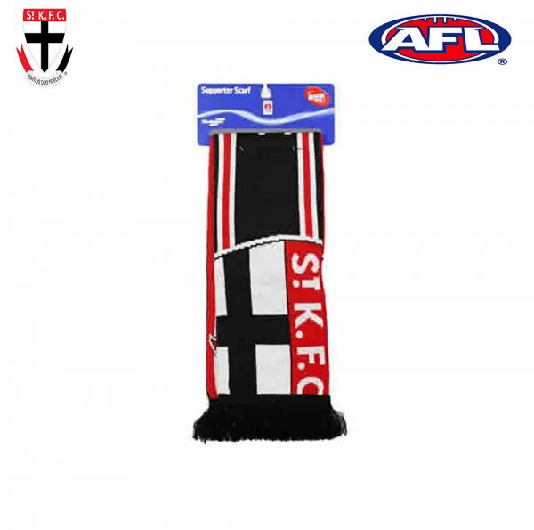 AFL ST KILDA SAINTS CROP JACQUARD SCARF OFFICIAL FOOTY SUPPORTERS REVERSABLE - Image 3