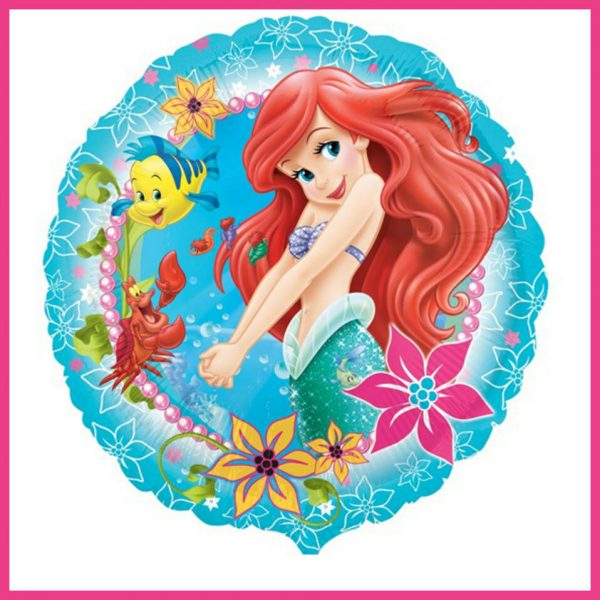 Ariel The Little Mermaid 17" Foil Balloon Disney Birthday Party Supplies