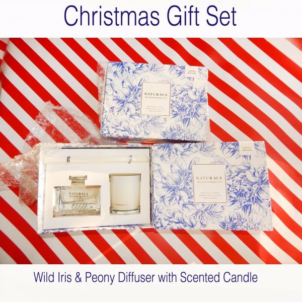 Aromatherapy Candle + Diffuser Wild Iris Peony Christmas Home 2Pc Gift Set Women - Image 6