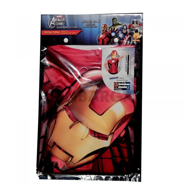 Avengers Assemble Ironman Superhero Boys Party Costume Kit Dress-Up & Mask Cheap