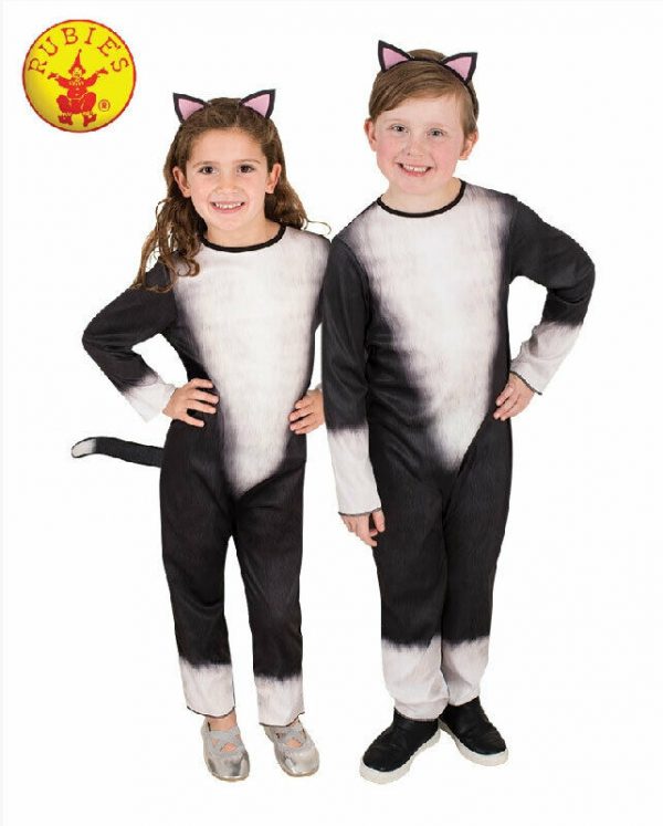 Black Cat Costume Kids Child Boys Girls Animal Fancy Dress up Halloween Kitty - Image 3