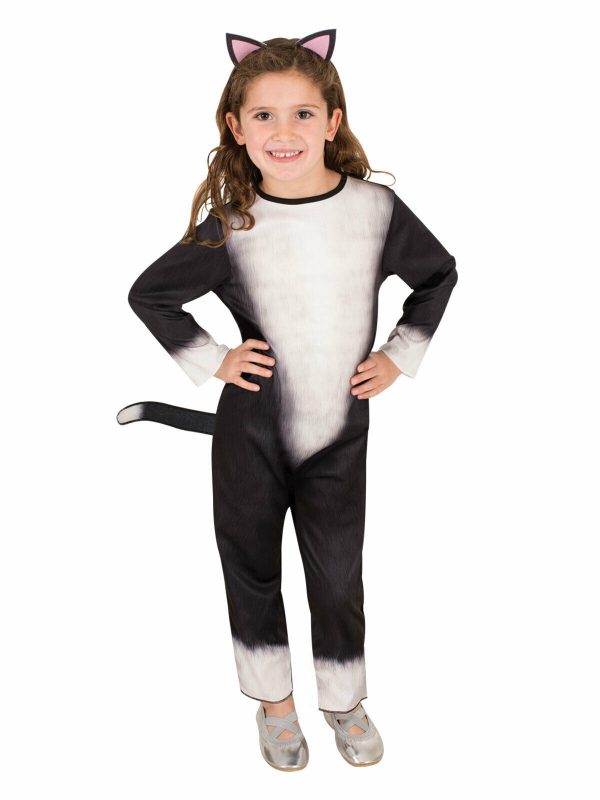 Black Cat Costume Kids Child Boys Girls Animal Fancy Dress up Halloween Kitty - Image 4