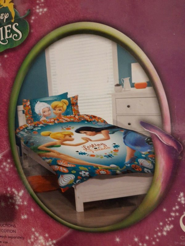 Disney Fairies Tinkerbell Quilt Cover Set Single Bed Girl Bed Doona Duvet - Image 5