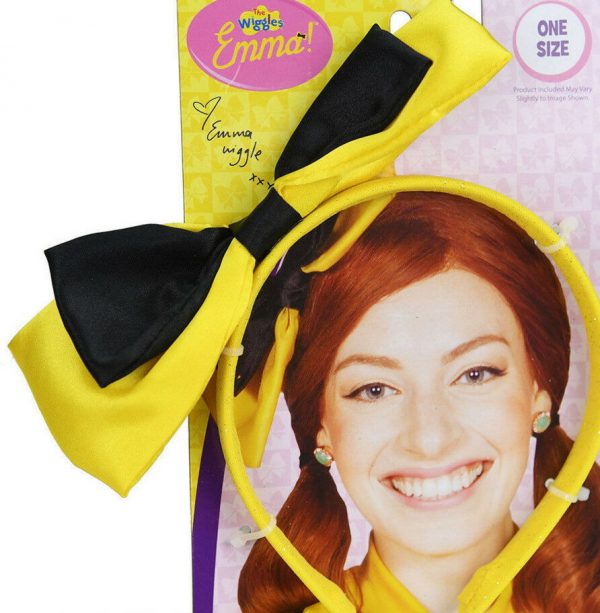 EMMA WIGGLE HEADBAND & SHOE BOWS SET GIRL CHILD COSTUME ACCESSORY THE WIGGLES - Image 4