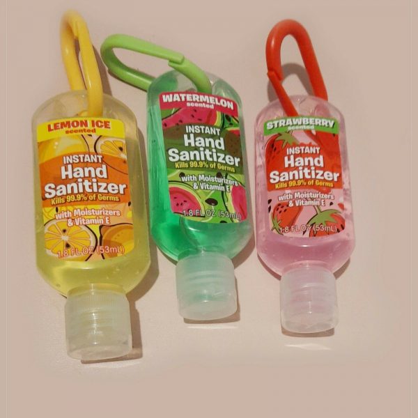 Hand Sanitiser Travel Clip Portable Pocket Bag Gel Strawberry Lemon Watermelon - Image 3