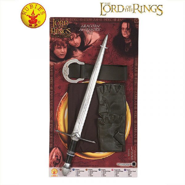 Lord Of The Rings Aragorn The Ranger Costume Accessory Kit Halloween Book Week - Image 3