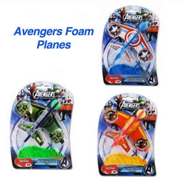 Marvel Avengers Foam Planes Flying Toy+Launchers Captain America, Iron Man, Hulk - Image 7