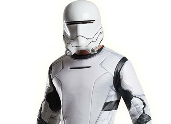 Men Star Wars Deluxe Flame Trooper Costume White Flametrooper Adult Helmet Clone - Image 3