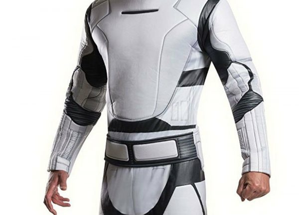 Men Star Wars Deluxe Flame Trooper Costume White Flametrooper Adult Helmet Clone - Image 4