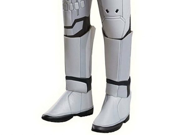 Men Star Wars Deluxe Flame Trooper Costume White Flametrooper Adult Helmet Clone - Image 5