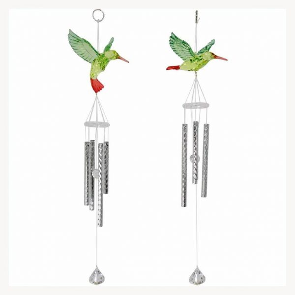 Mothers Gift Ladies Wind Chime Crystal Bells Hummingbird Home Garden Ornament - Image 4