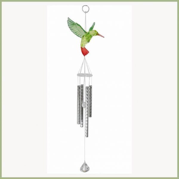 Mothers Gift Ladies Wind Chime Crystal Bells Hummingbird Home Garden Ornament - Image 6