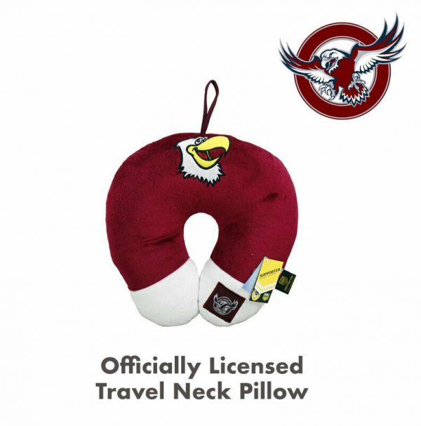 NRL Supporter Mascot Travel Cushion Neck Pillow Official Licensed Sea Eagles