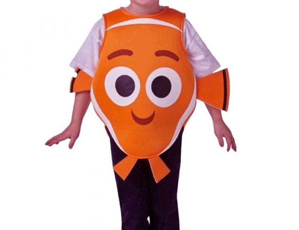 Official Nemo Clown Fish Costume Toddler 1-3y Child Kids Orange Ocean Tabard - Image 4