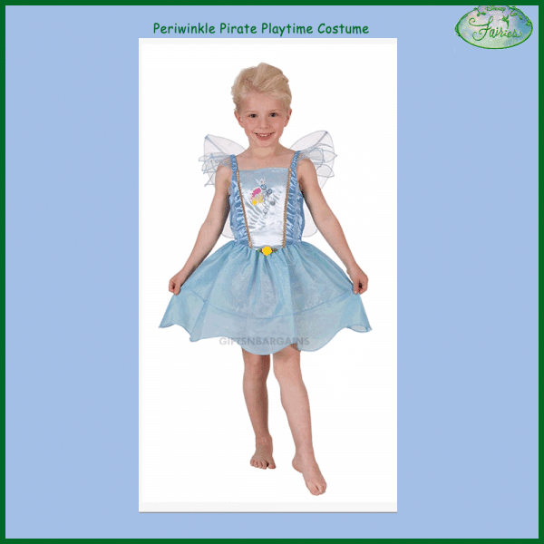 Periwinkle Pirate Costume Disney Tinker Bell Fairies Wings Peter Pan S:4-6 Girl - Image 4