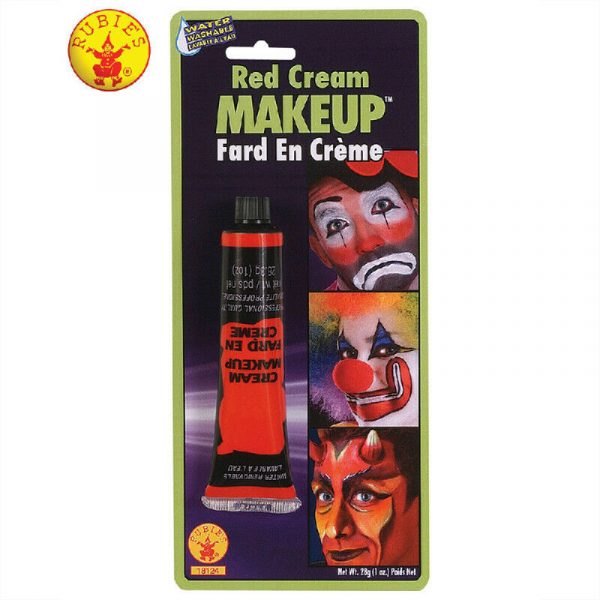 Red Cream Make Up Tube Halloween Costume Accessory Zombie Devil Clown Face Paint