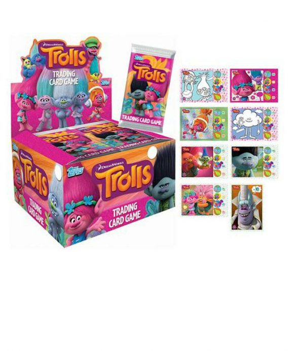 Topps Dreamworks Trolls Trading Card Game 5 Packs Birthday Party Favour 25 cards - Image 3