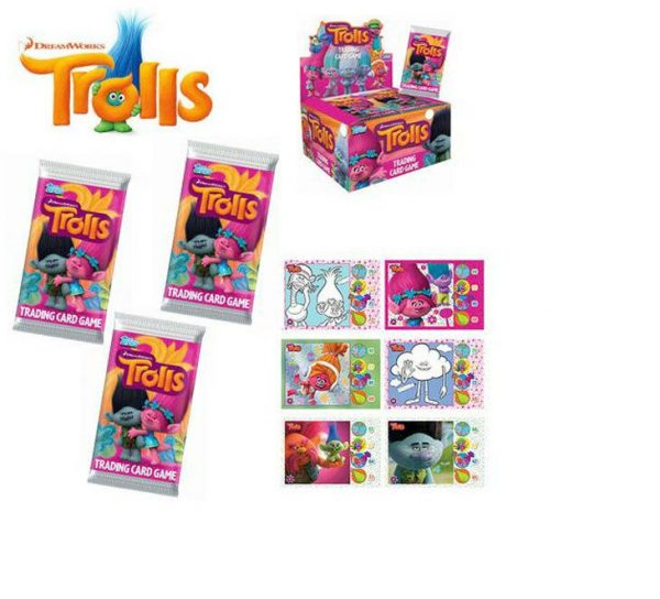 Topps Dreamworks Trolls Trading Card Game 5 Packs Birthday Party Favour 25 cards - Image 4