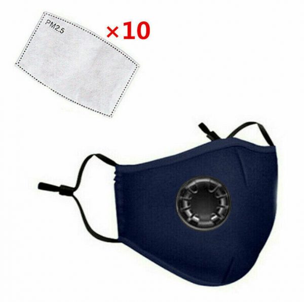 Washable Face Mask Mouth Reusable Anti-Pollution Cotton w Pocket filter Adult - Image 16