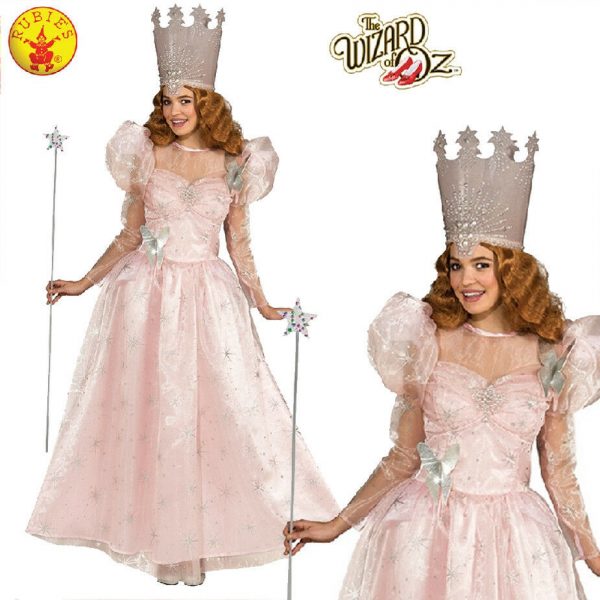 Wizard of Oz Deluxe Glinda the Good Witch Adult Book Week Fairy Dress Costume XL