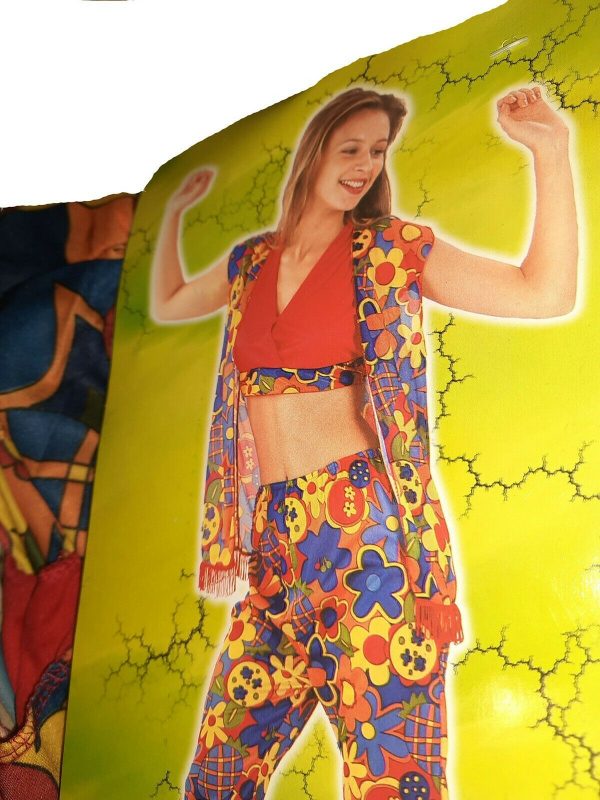 1960s Hippie Flower Power Costume Woodstock 60s 70s Fancy Dress Women RetroAdult - Image 5