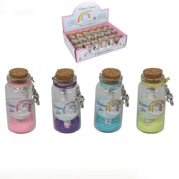 8 x Mystical Unicorn Glass Wishes Jar Sparkle Fairy Dust Magic Party Favours - Image 4