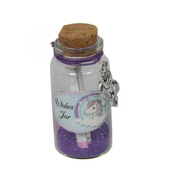 8 x Mystical Unicorn Glass Wishes Jar Sparkle Fairy Dust Magic Party Favours - Image 6