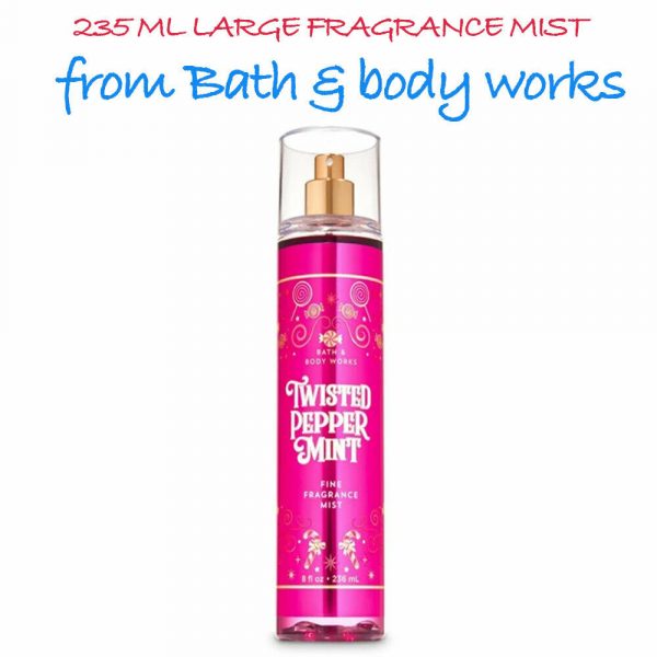 BATH & BODY WORKS TWISTED PEPPERMINT SCENT FRAGRANCE MIST BODY SPRAY XMAS GIFT