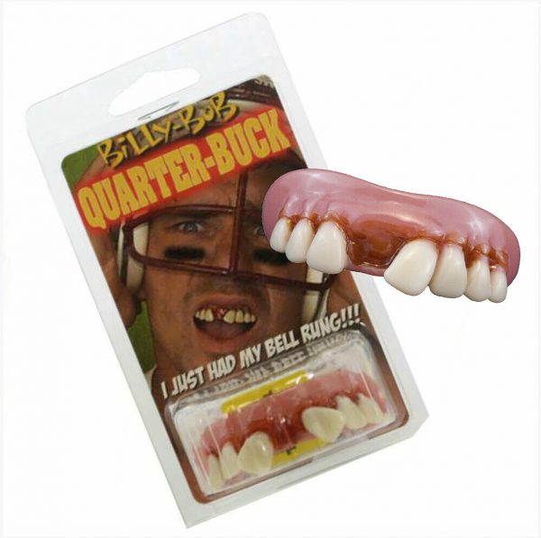 Billy Bob Quarter Fake Buck Teeth Halloween Costume Accessory Funny Austin Gag