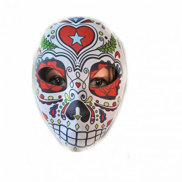 Day of the Dead Face Sugar Skull Costume Mask Senorita Halloween Mexican Latin - Image 3