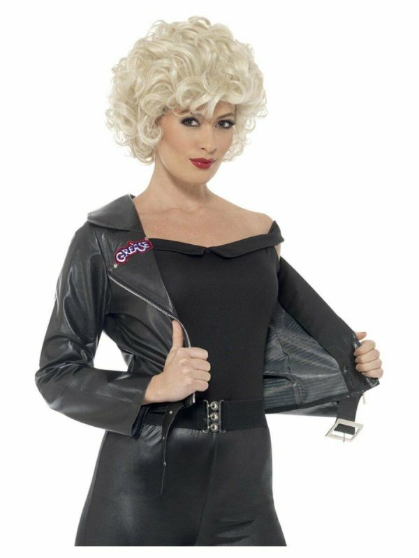 GREASE T-BIRDS JACKET WOMEN'S MOVIE COSTUME LICENSED SANDY MUSICAL 50 60'S BIKER