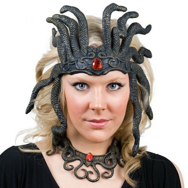 Medusa Snake Hair Headpce Necklace Costume Accessory Enchantress Witch Halloween