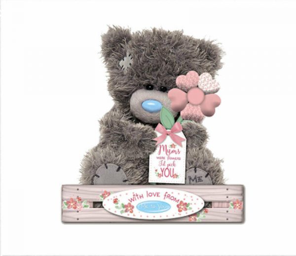 Mothers Day Soft Plush Tatty Teddy w Flowers Message Gift Box Child to mum Me2U - Image 3