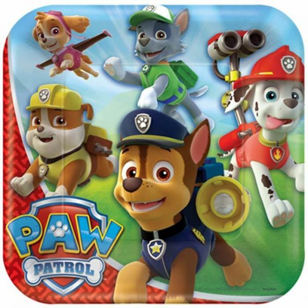 Paw Patrol Birthday Party Supplies Pack 8 Guests 58pc Cup Plate Napkin T.Cover++ - Image 3