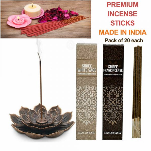 Premium Incense Stick Scent Shree Meditation Aroma Fragrance Frankincense W Sage