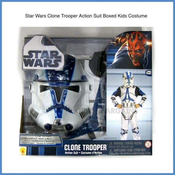 Star Wars Clone Trooper Stormtrooper Costume Halloween Boys Kids Child Small:4-6y - Image 4