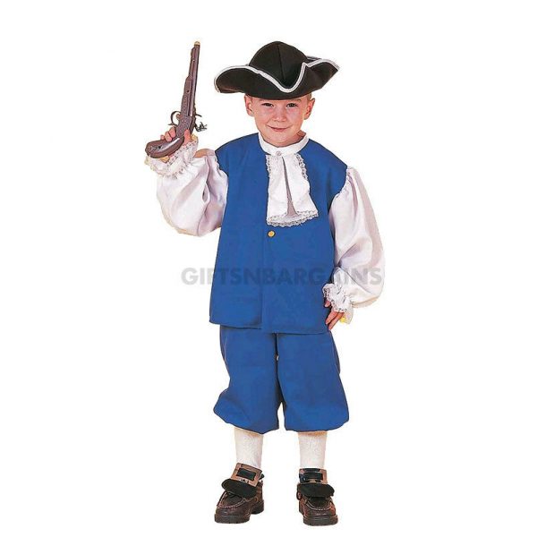 4th of July Colonial Boy Historic Child Costume American Independence Pioneers - Image 3