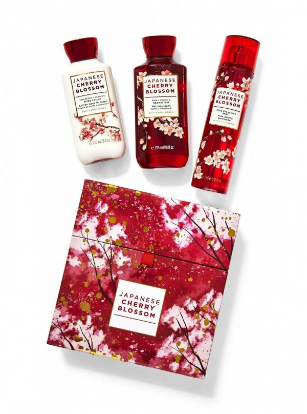 BATH BODY WORKS JAPANESE CHERRY BLOSSOM Scent ShowerGel Lotion 3P Valentine Gift - Image 3