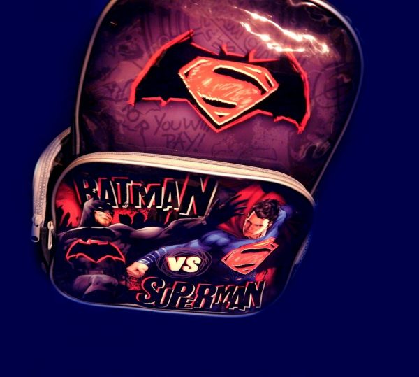 Batman vs Superman Backpack Kids Boys School Library Lunch Bag Travel Luggage - Image 11