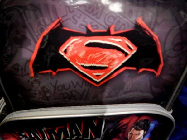 Batman vs Superman Backpack Kids Boys School Library Lunch Bag Travel Luggage - Image 6