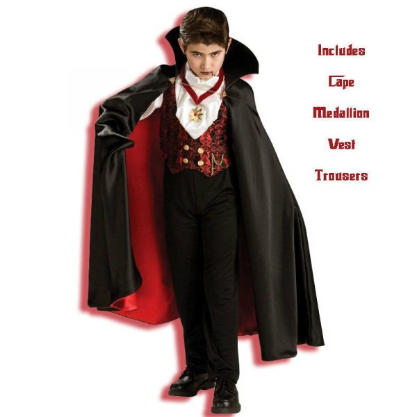 Boys Transylvania Vampire Costume Halloween Dracula Kids S: Small - Image 3