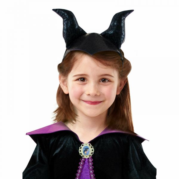 Disney Maleficent Costume Girl Deluxe Sleeping Beauty Halloween Evil Fairy Witch - Image 5