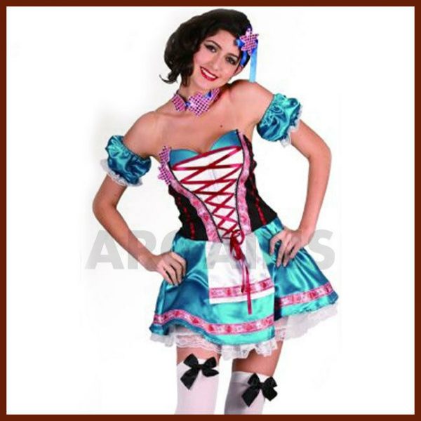 Fancy Dress Costume Oktoberfest Beer Maid Sexy Wench German Bavarian Heidi M/L